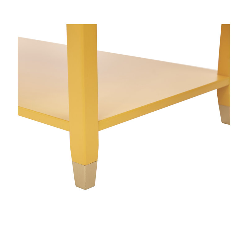 Athina Frame Coffee Table with Storage, Mustard, Mustard