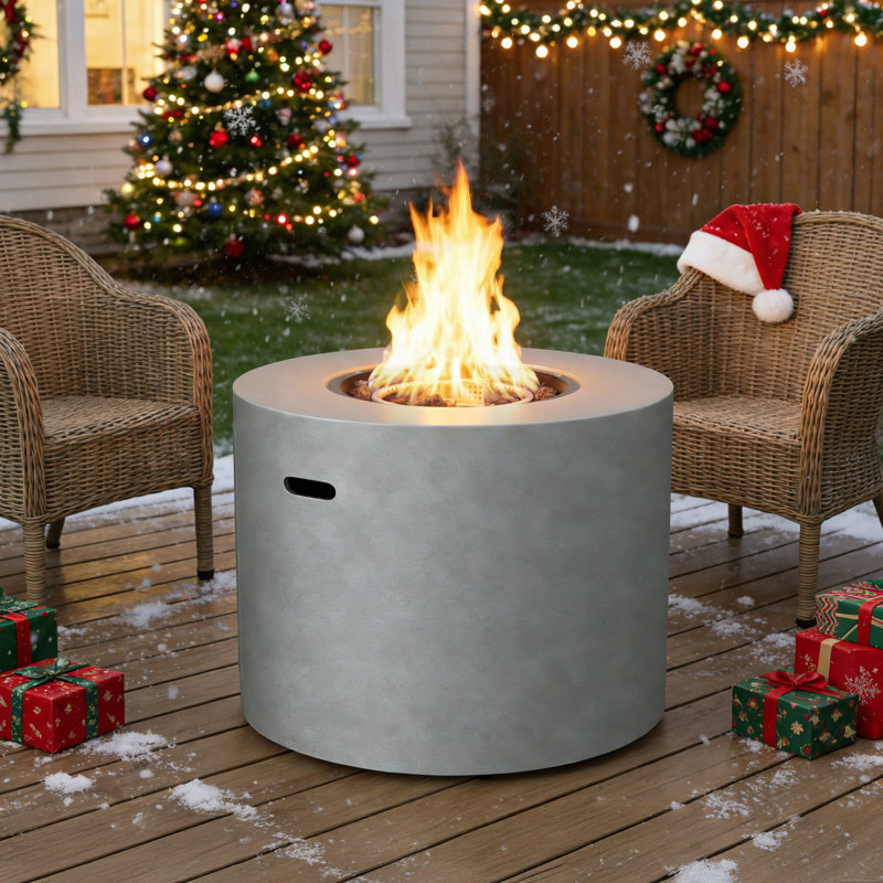 Round Propane Smokeless Fire Pit