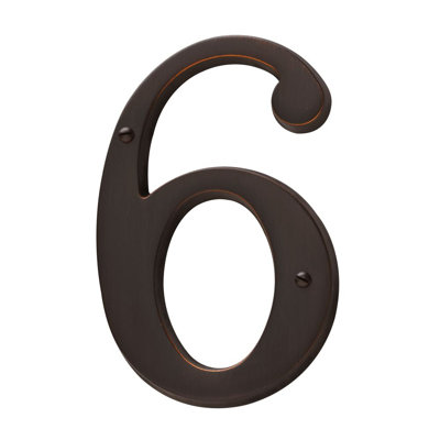 4.75" H Brass House Number