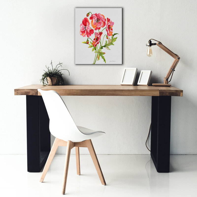 «Botanicals 6» par Jean Plout, art mural sur toile, H 24 po x l 20 po x P 0,75 po