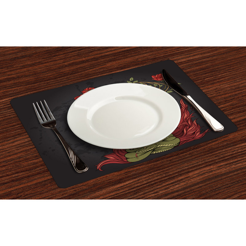 Polyester Abstract Rectangle Placemat