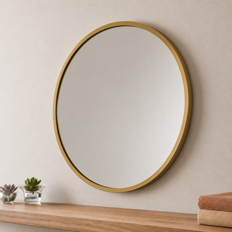 Aluminium Round Mirror