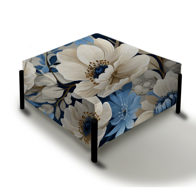 Serene Blue Garden Blooms Floral