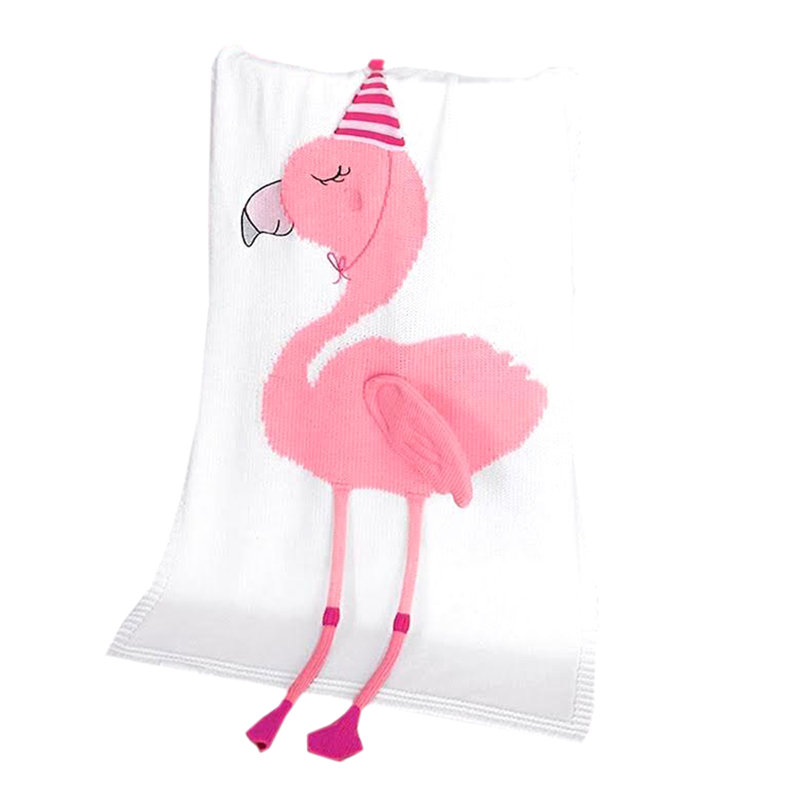 Ensemble de literie en tricot Flamingo, Blanc