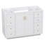 48" Classic Freestanding Bathroom Vanity Cabinet Only, 6 Drawers & 2 Soft-Close Doors, White
