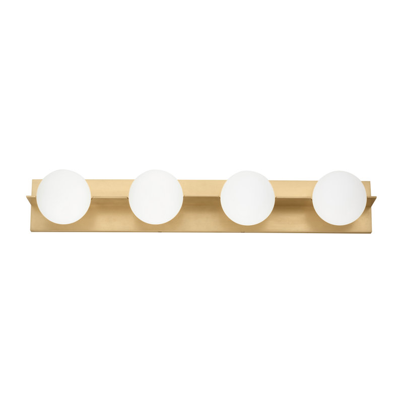 Orbel 4 - Light Bath Bar, Natural Brass