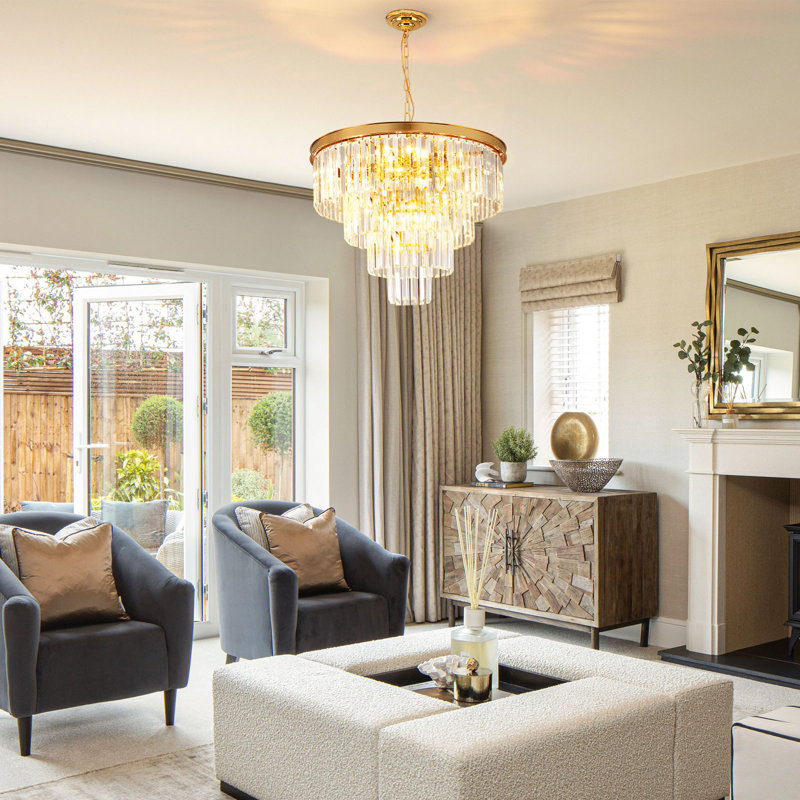 Maleaya 11 - Light Dimmable Tiered Chandelier