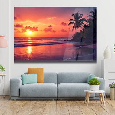 Art mural en verre trempé Beach Sunset