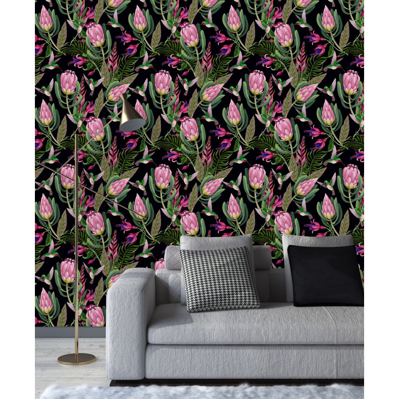 Panneau de papier peint Eskew, L 18,75 po x L 25 po, Papier