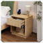 Table de chevet avec prise USB, tiroir de rangement, petite surface, moderne, fonctionnel, polyvalent, pratique et élégant