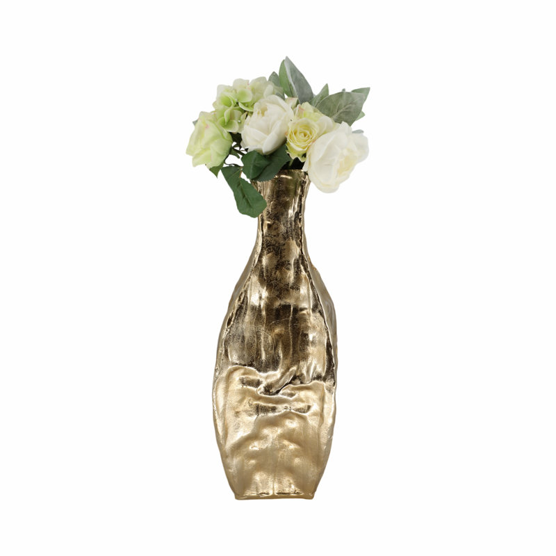 Bastia Handmade Metal Table Vase, 23" H x 9" W x 8" D