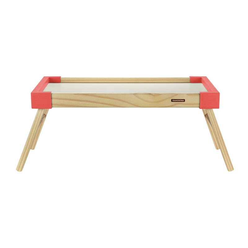 Solid Wood Tray, Coral