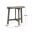 Ensemble bistro pliant 3 pièces en bois d'acacia gris (table et 2 chaises)-129691930