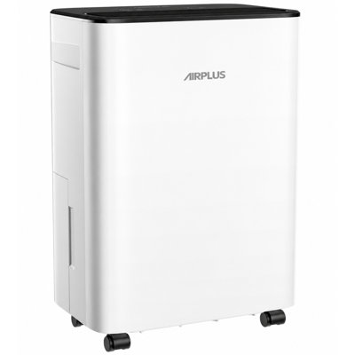 Déshumidificateur AIRPLUS de 2000 pieds carrés pour la maison et le sous-sol, déshumidificateurs portatifs de 30 pintes avec tuyau d'évacuation pour grande pièce, déshumidificateur en mode sommeil silencieux pour la chambre à coucher, humidificateur de véhicule récréatif pour campeur intérieur