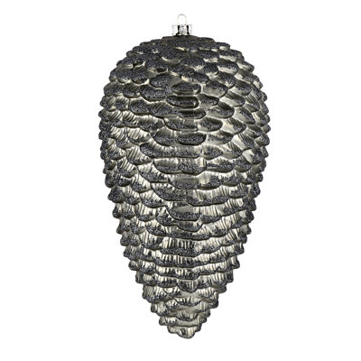 Matte Glitter Pinecone Christmas Ornament
