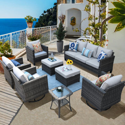 Ben 8 Piece Rattan Seating Group
