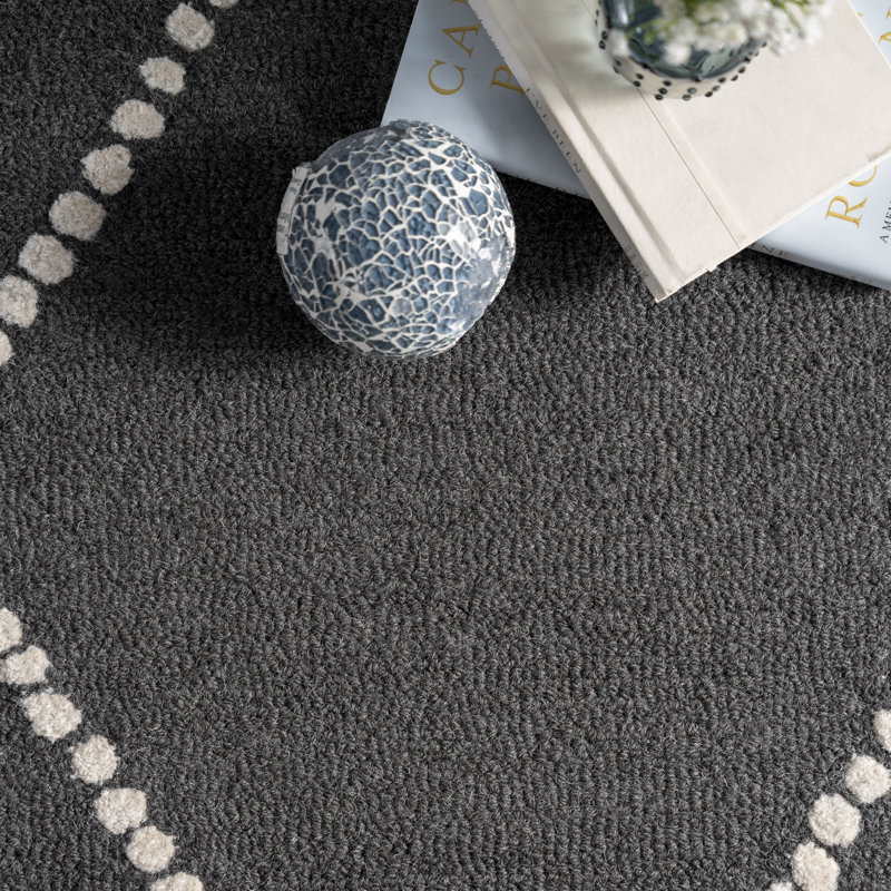 Wool Geometric Indoor / Outdoor Rug, Rectangle 3' x 5'