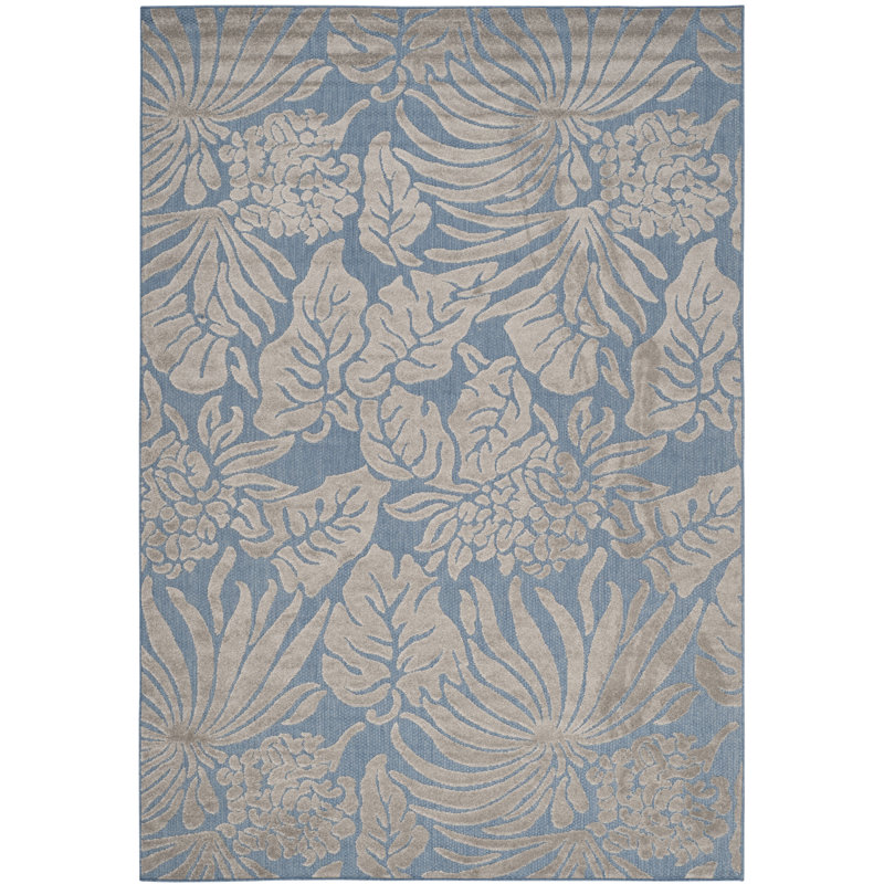 Tapis bleu Patricia, Rectangle 6 pi 7 po x 9 pi 6 po
