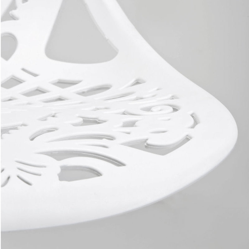 Bar Stool Ornament, White