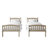 Jeeven Kids Twin Over Twin Bunk Bed-1428380911