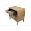 Table de chevet 3 tiroirs avec finition USB au lait