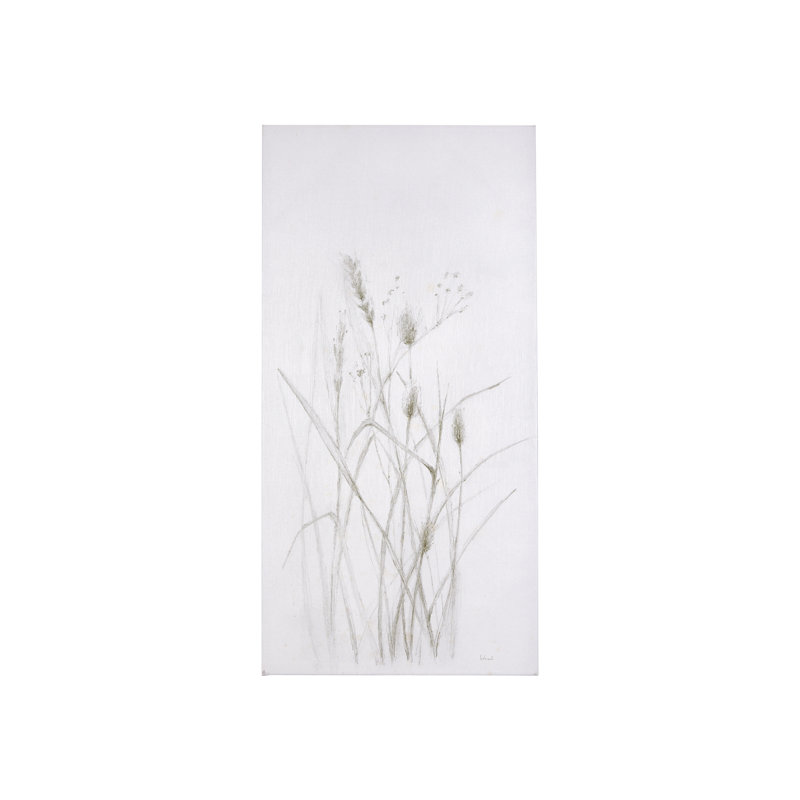 Toile texturée embellie à la main, H 40 po x l 20 po x P 1,5 po