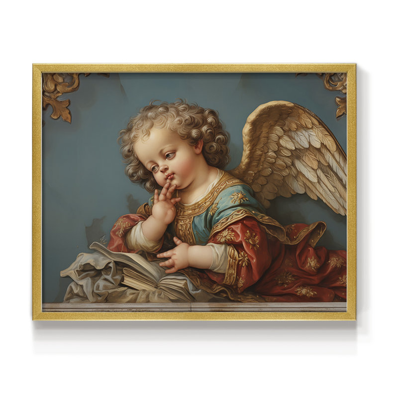 Angels From Above-XLIV - Reproduction encadrée - Restickable, H 11 po x l 14 po