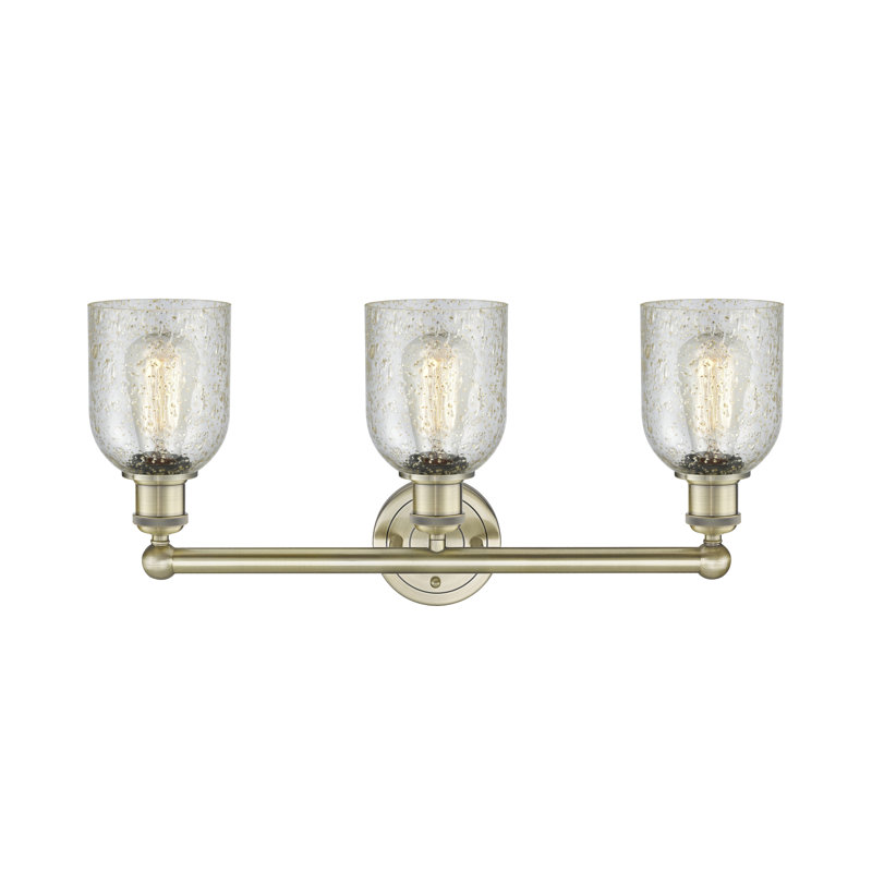 Reiko 3 - Light Dimmable Vanity Light, Mica, Antique Brass