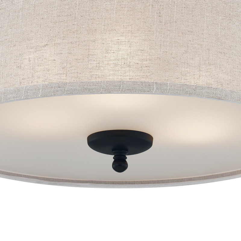 Plafonnier encastré noir mat 3 lumières Blanche