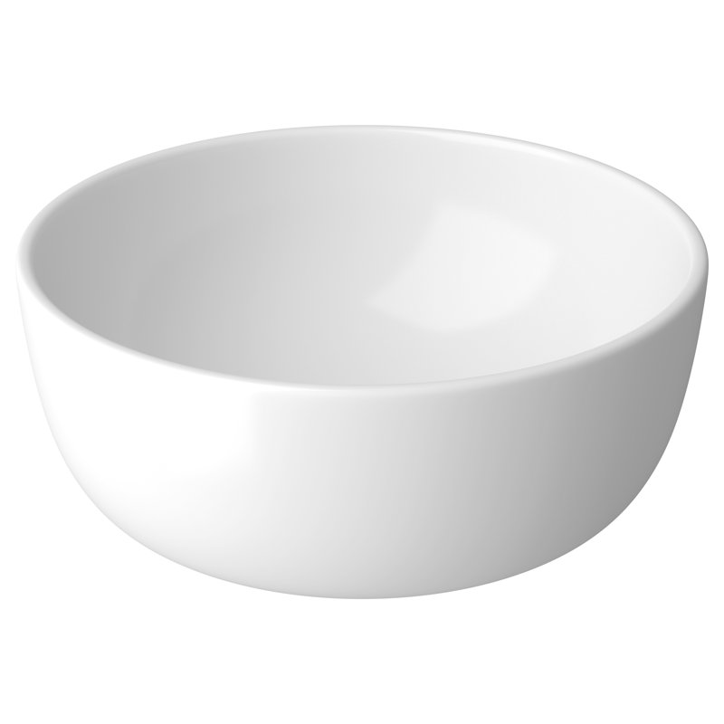 Cersanit Moduo White Ceramic Circular Sink, 15cm H x 35cm W x 35cm D