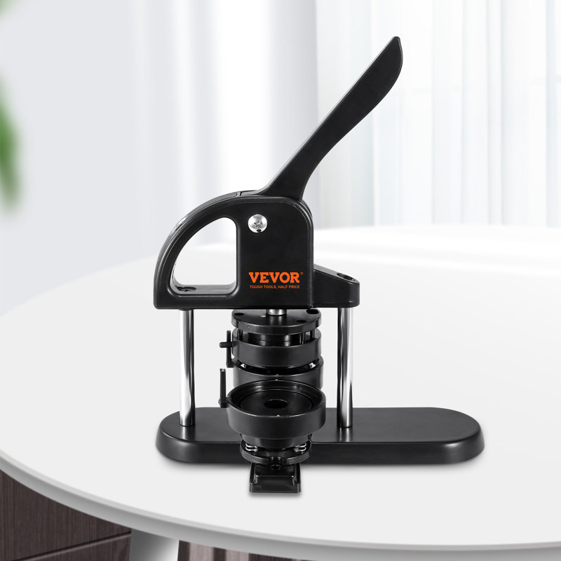 VEVOR Button Maker Machine Pin Badge Maker 1"/1.25"/2.28" 3-in-1 300Button Parts