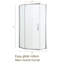 Porte de douche 34-1 / 8 "X 72" Cabine de douche semi-sans cadre à charnière