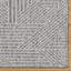  Tapis d'intérieur à poils longs à poils longs, tapis à motif géométrique moderne gris argenté pour salon et chambre à coucher - Nylah Devyn-115249500