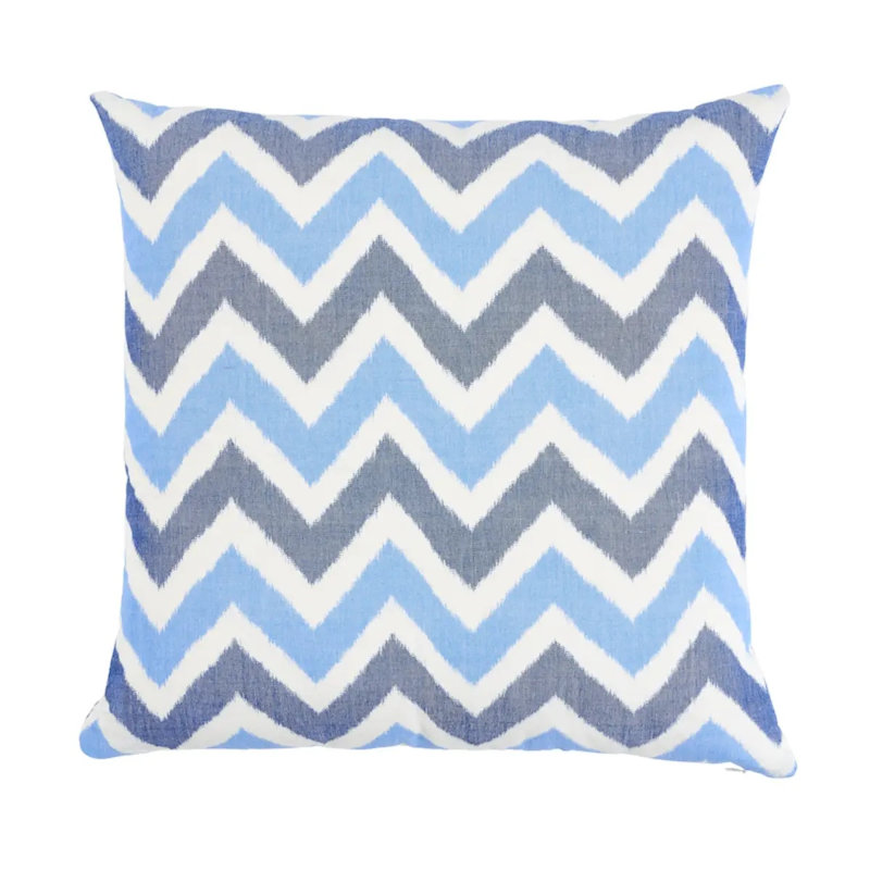 Vedado Ikat Pillow, 22" x 22", Pink