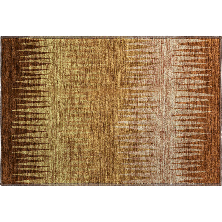 Premium Machine Washable Prisco Paprika Rug