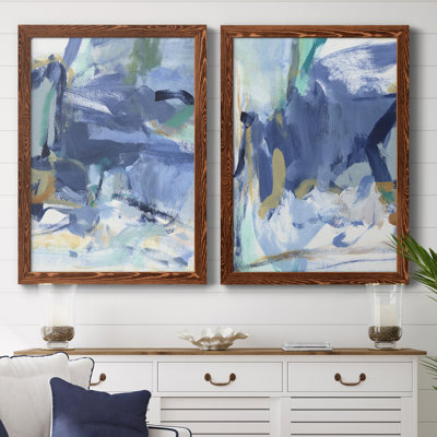 Blue Room I - ensemble de 2 reproductions de cadres photo