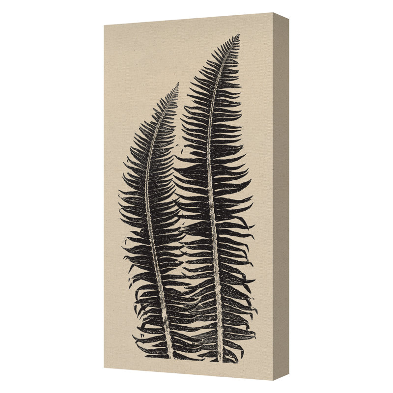 «Gray Ferns On Canvas» par Mary Margaret Briggs, reproduction
