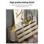 Armoire d'appoint en bois massif champagne doré