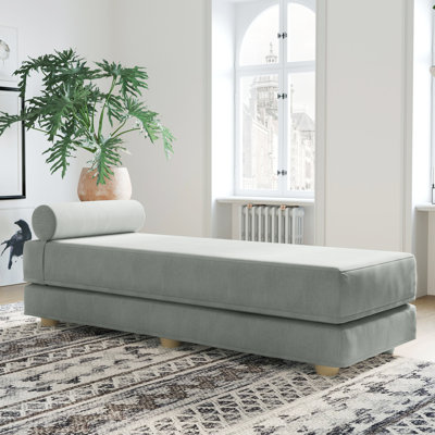 Kaylena Convertible Daybed - Fold Out Sleeper with Queen Size Memory Foam Mattress & Pillows