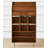 29.84" Brown Standard Solid Wood Curio Cabinet
