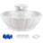 iPettie Tritone Ceramic Pet Drinking Fountain, Ultra Quiet, with Replacement Filters and Foam