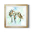 Renard sur fond bleu - peinture encadrée-922035985-922035986