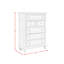 Alcott Hill® Darothy 5-Drawer Chest in Light Grey