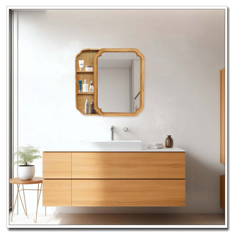 Miroir mural en bois 31,5 "x 23,82"