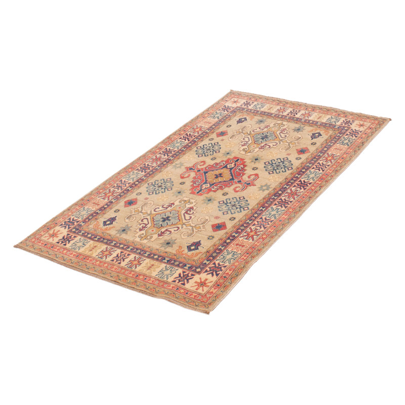 Tapis unique en laine noué à la main 4 pi 1 po x 6 pi 4 po nouvel âge Heriberto