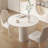 White Round Sintered Stone Dining table-335295306