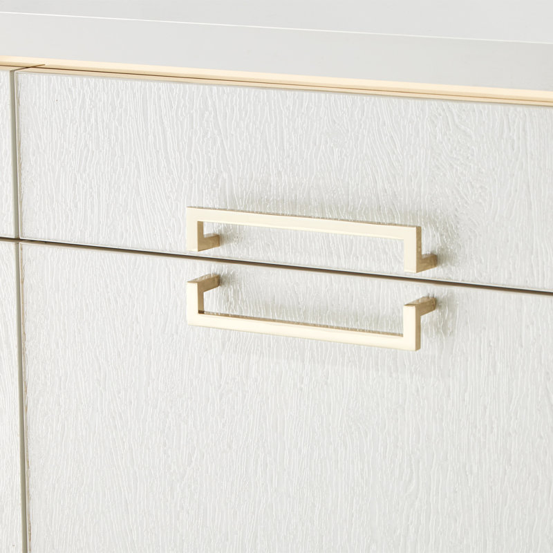 Palm Gate Media Cabinet - Cloud White