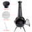 Preciado 54.5" H Iron Wood Burning Outdoor Chiminea with Waterproof Cover