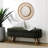 Ottoman Oval Storage Bench,Rubber Wood Legs, Green(43.5"X16"X16")