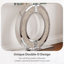 Mirrored Console Table With Crystal Accents-1484005035